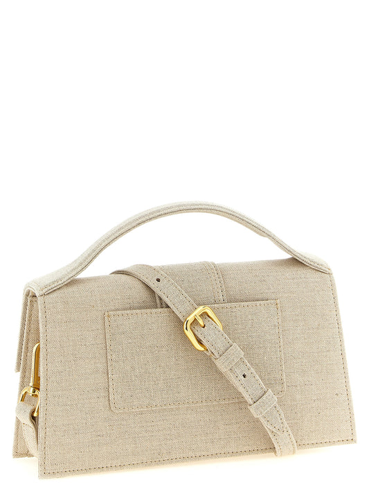 Jacquemus Le Grand Bambino Handbag — Linen Shoulder Bag