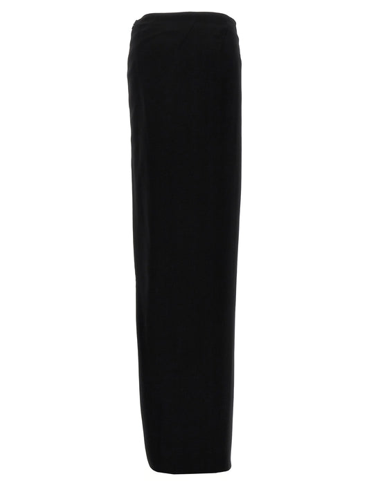 Ann Demeulemeester Janita Skirt — Extra‑Long Leather Maxi