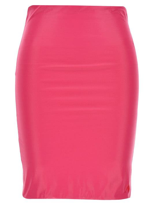 The Attico Lycra Mini Skirt — Fuchsia Skirt