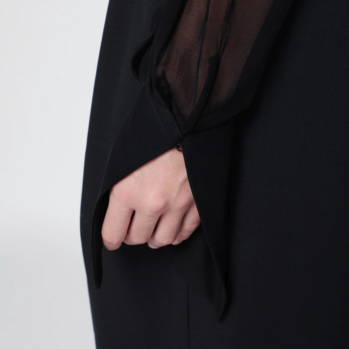 Francesco Murano Semi-transparent black blouse