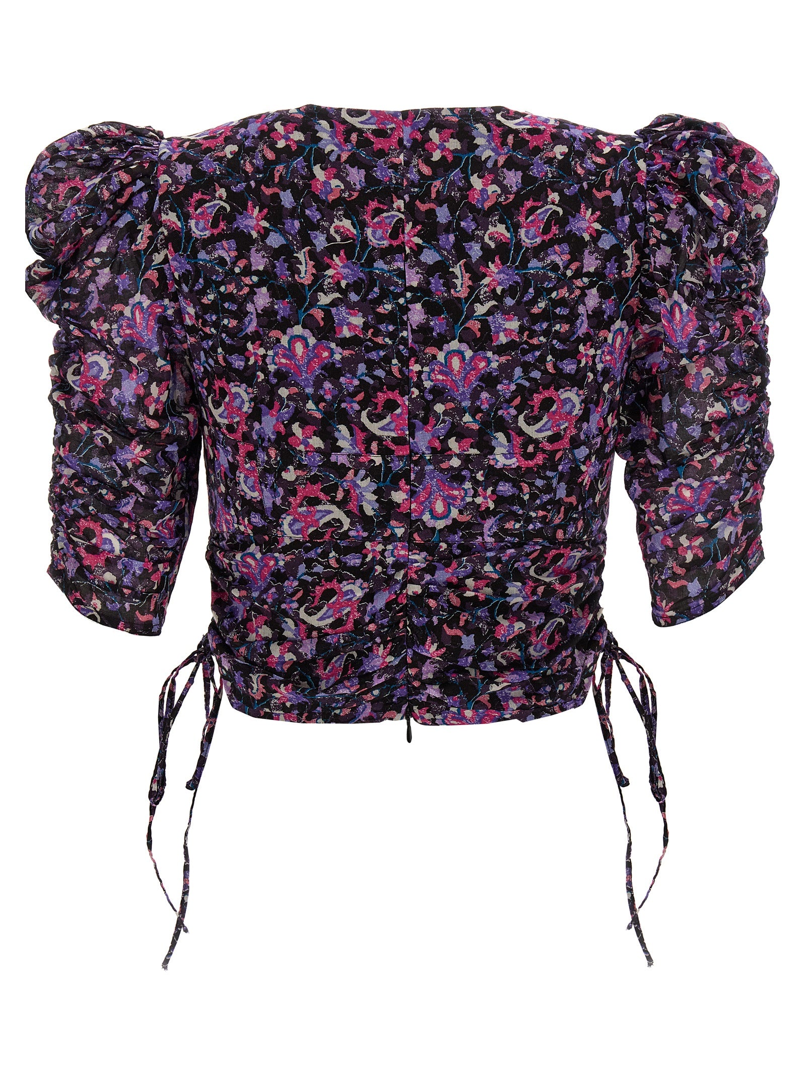 Marant Etoile Top Galaor — Floral Cropped Top for Women