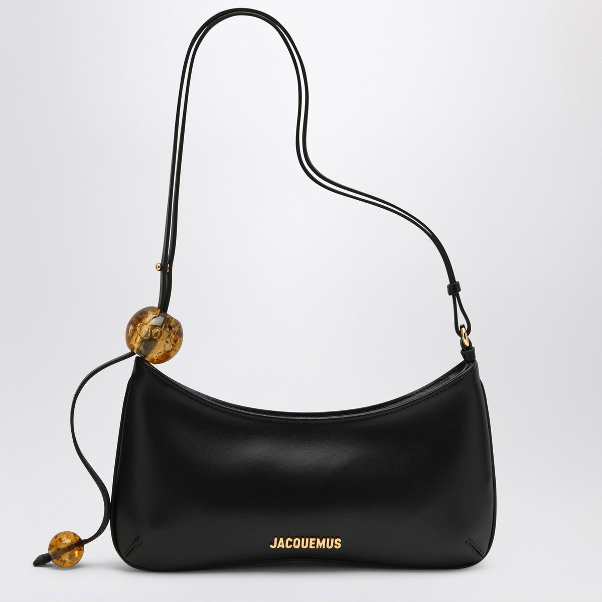 JACQUEMUS Le Bisou black leather bag