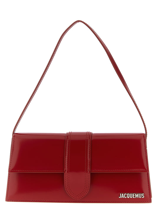 Jacquemus Le Bambino Long Shoulder Bag — Red Leather
