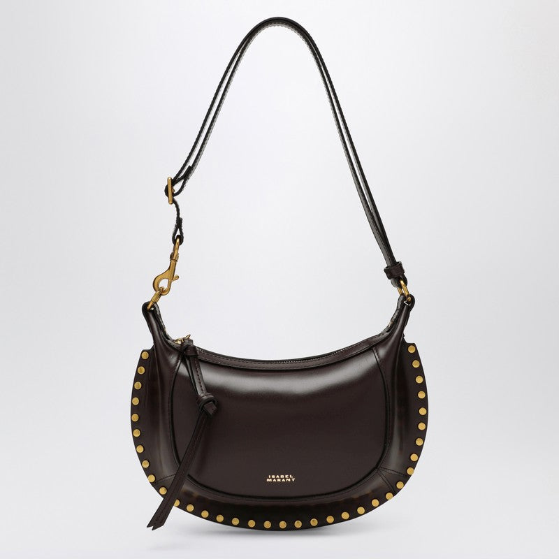 Isabel Marant Oskan Moon brown leather shoulder bag