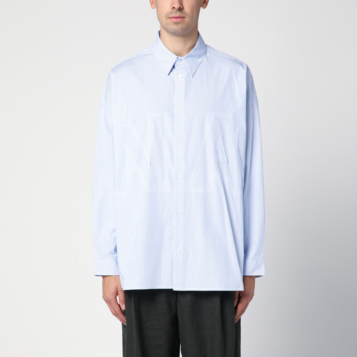 Blue Striped Cotton Shirt — New Amsterdam Surf Association