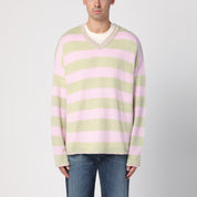 Light Green/Pink Striped Jumper — New Amsterdam Surf Association