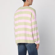 Light Green/Pink Striped Jumper — New Amsterdam Surf Association
