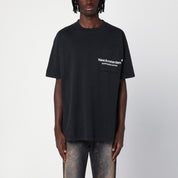 New Amsterdam Surf Association Oversized black cotton T-shirt
