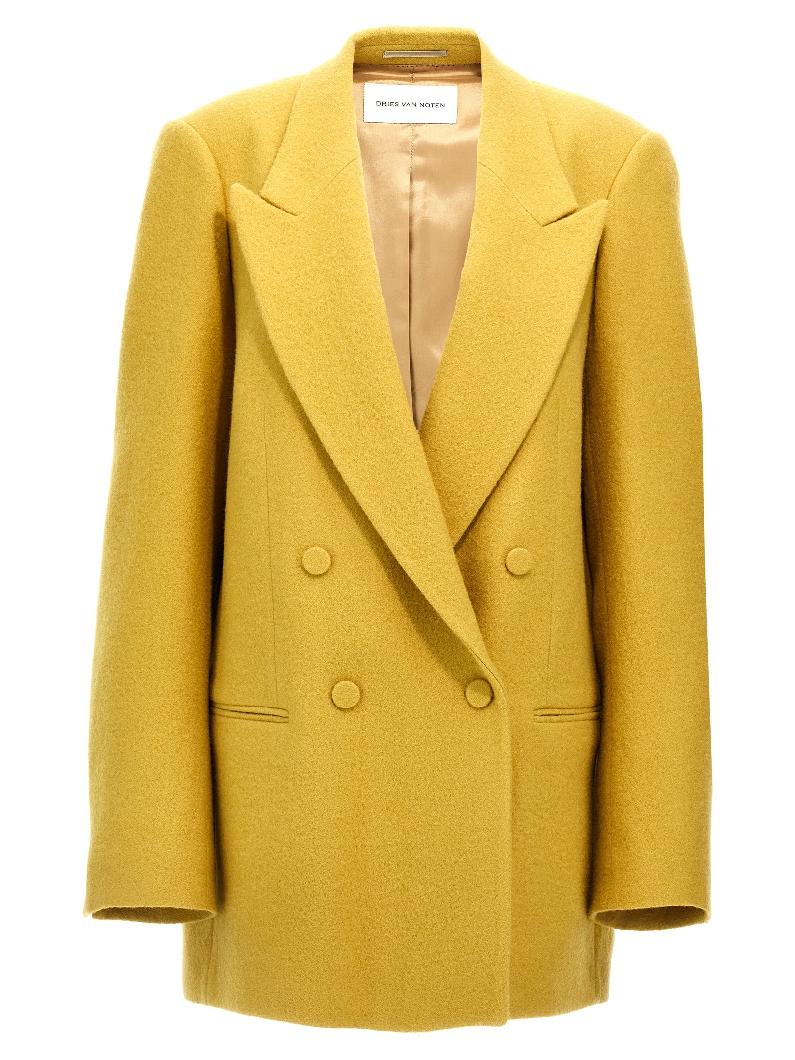 Dries Van Noten Blink Blazer - Yellow Wool Jacket