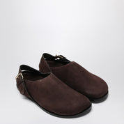A.EMERY The Louis Clog in marroni suede