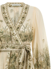 Zimmermann Wanderlust Wrap Midi Dress - Green | Dresses