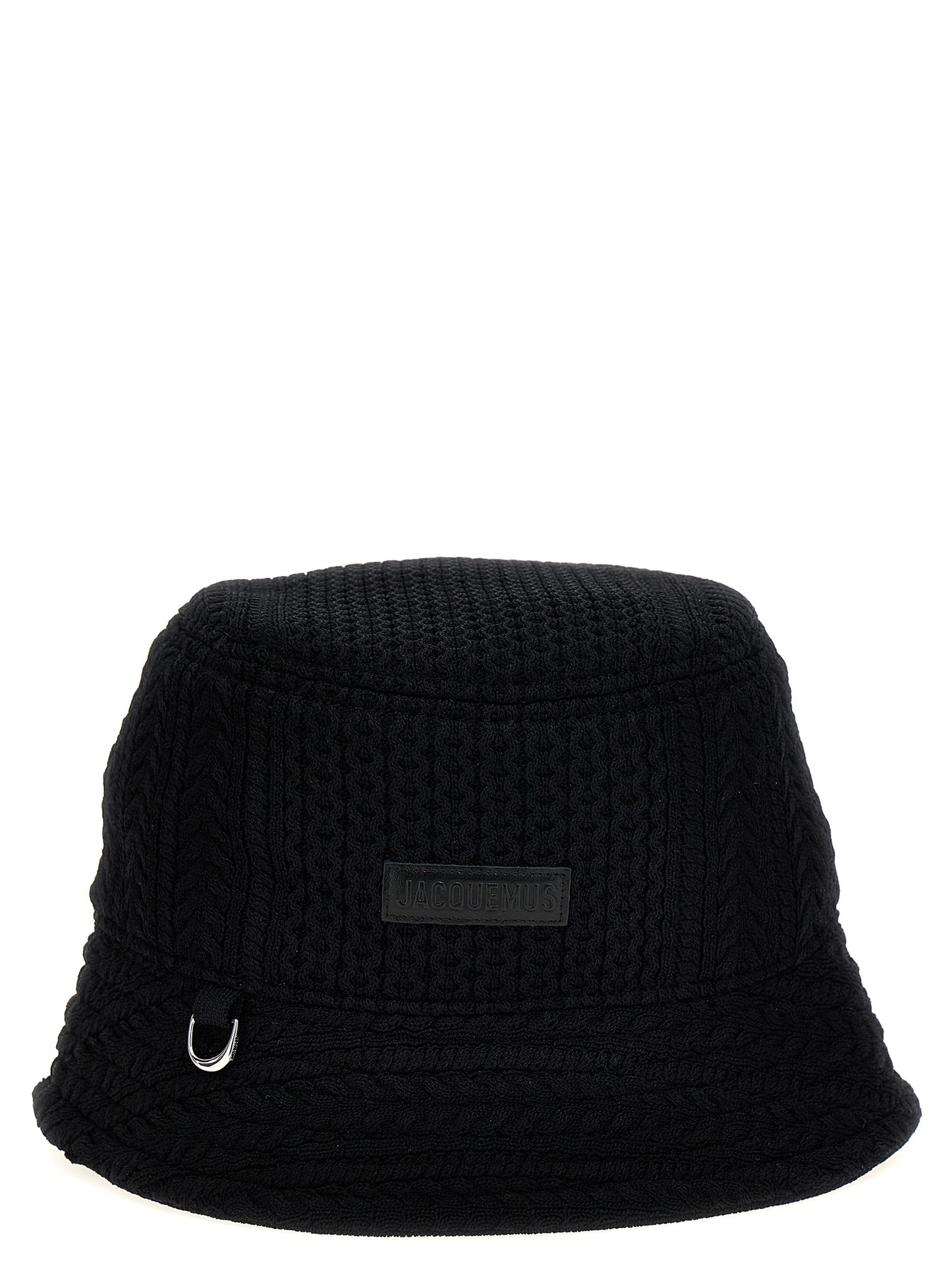 Jacquemus Le Bob Belo Bucket Hat — Black, Braided
