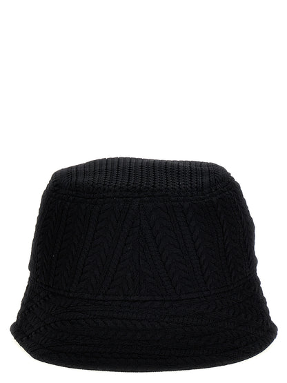 Jacquemus Le Bob Belo Bucket Hat — Black, Braided