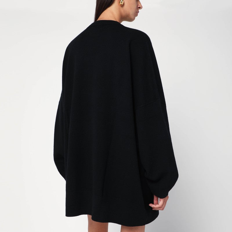 extreme cashmere Black oversized cashmere sweater