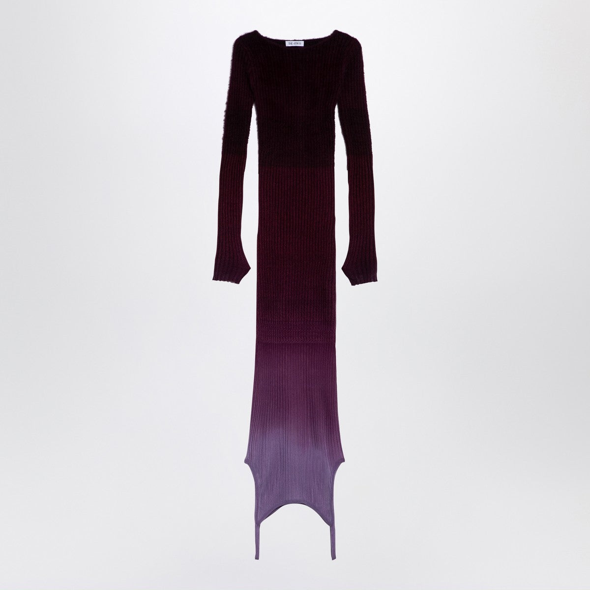 The Attico Purple burgundy convertible dress in nylon blend
