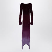 The Attico Purple burgundy convertible dress in nylon blend