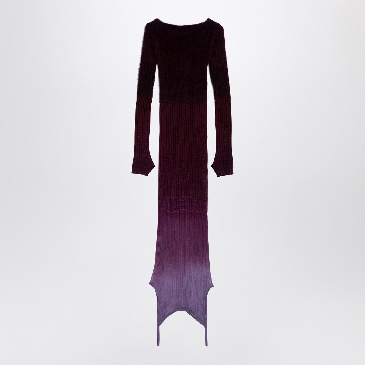 The Attico Purple burgundy convertible dress in nylon blend