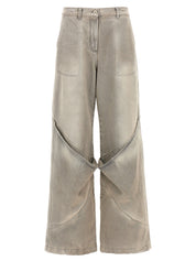 The Attico Used Effect Jeans