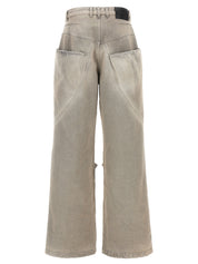 The Attico Used Effect Jeans