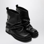 Bota de cuero negro Attico Combat Mini Robin