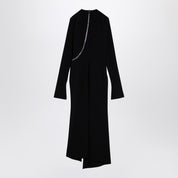 Vestido midi negro con cremallera de The Attico