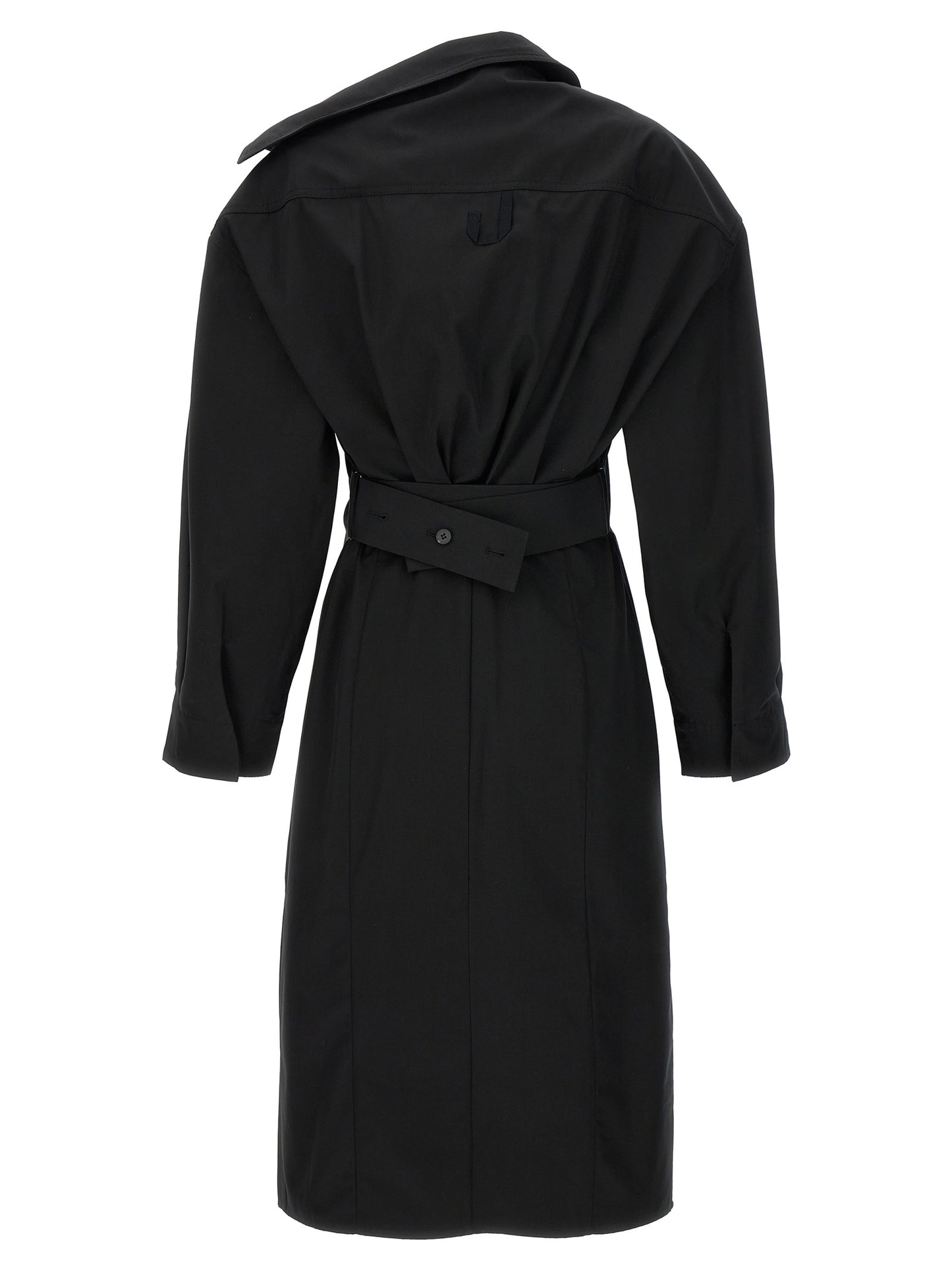 Jacquemus La Robe Chemise Dress — Black Cotton Shirtdress