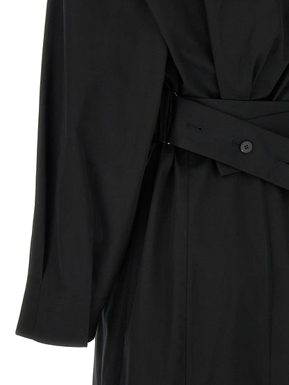 Jacquemus La Robe Chemise Dress — Black Cotton Shirtdress