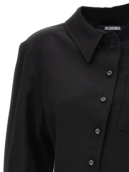 Jacquemus La Chemise Pablo Shirt — Women's Black Shirt