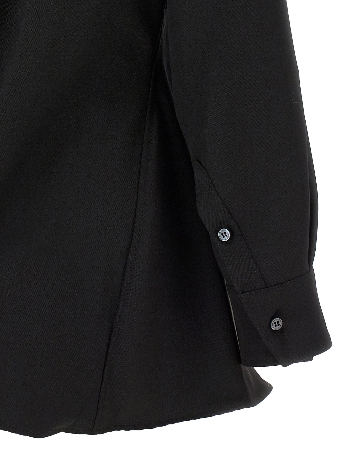 Jacquemus La Chemise Pablo Shirt — Black Wool Shirt