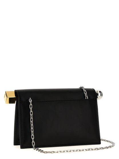 Jacquemus La Petite Pochette Rond Carré Clutch — Black