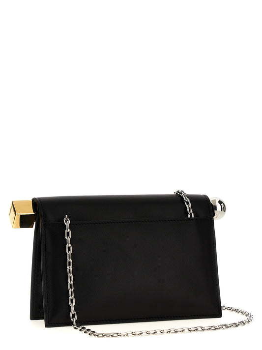 Jacquemus La Petite Pochette Rond Carré Clutch — Black
