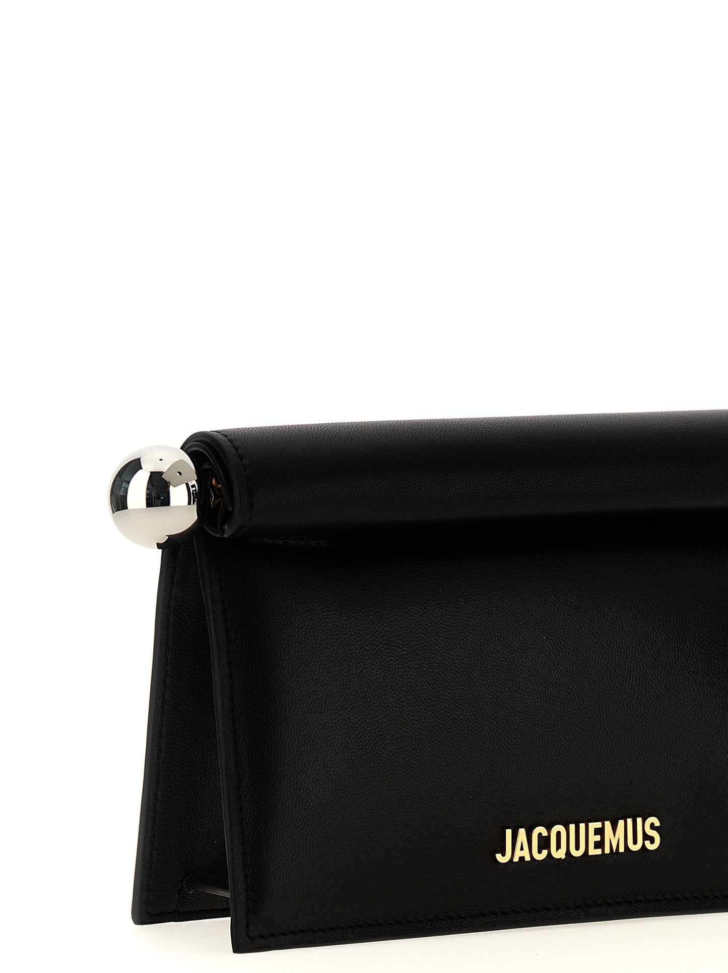 Jacquemus La Petite Pochette Rond Carré Clutch — Black