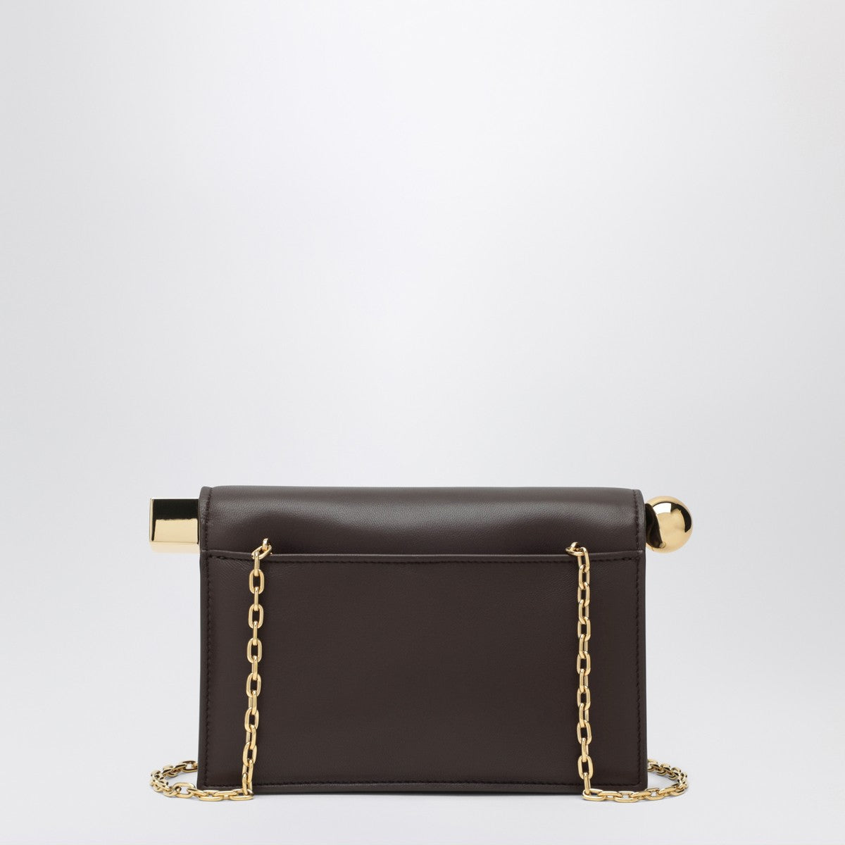 JACQUEMUS The small brown Rond Carré pouch