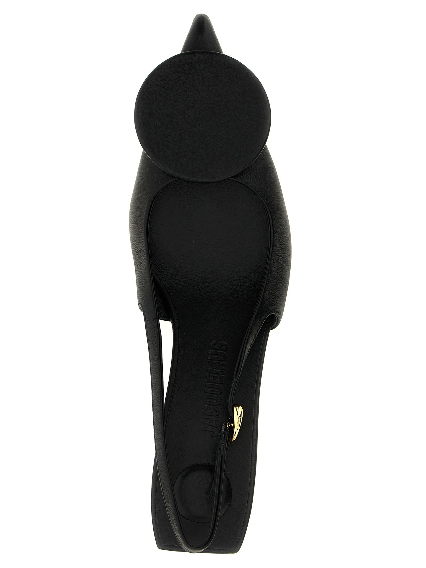 Jacquemus Duelo B Slingback Pumps — Black Heels