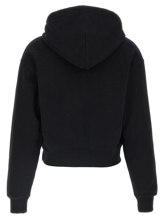 Jacquemus Le Hoodie Gros-grain — Women's Black Topwear