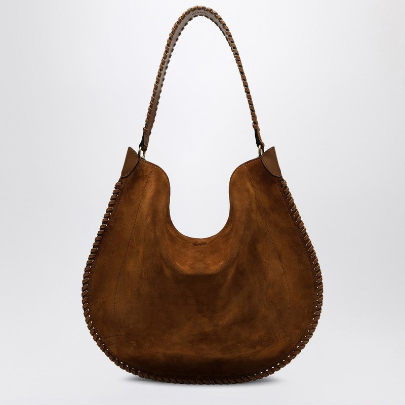 Sac hobo souple Oskan d'Isabel Marant en daim cognac