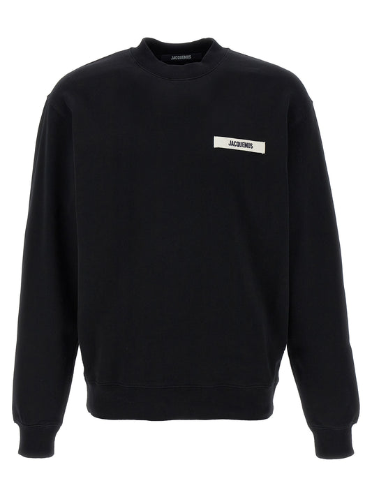Jacquemus Le Sweatshirt Gros Grain — Men’s Topwear (Black)