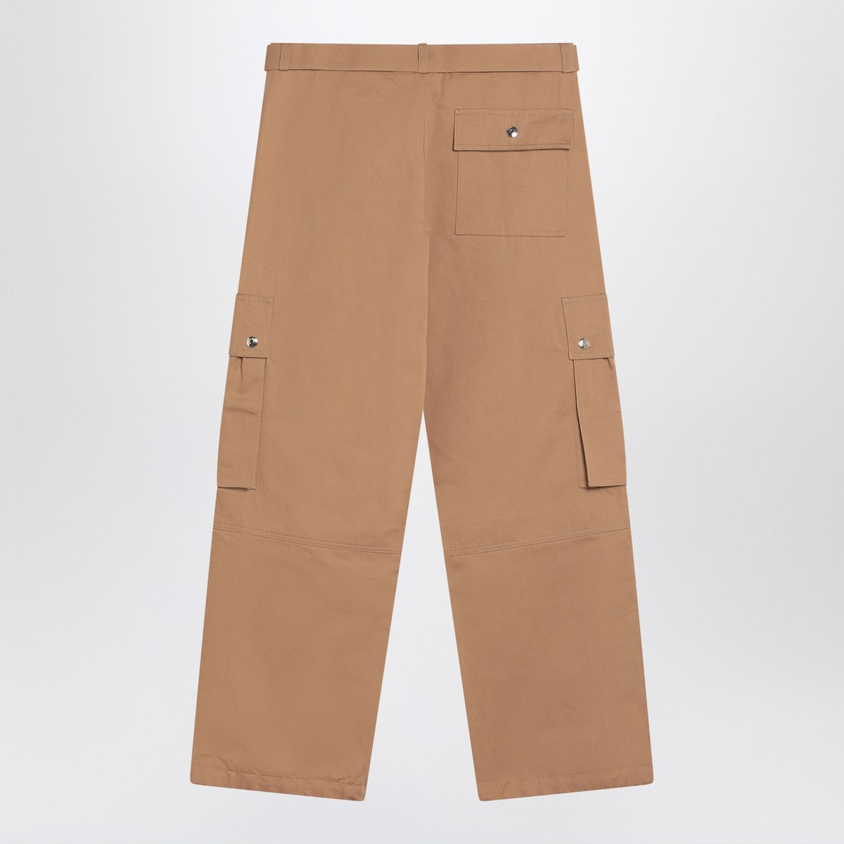 Jacquemus camel-coloured cargo trousers in cotton linen