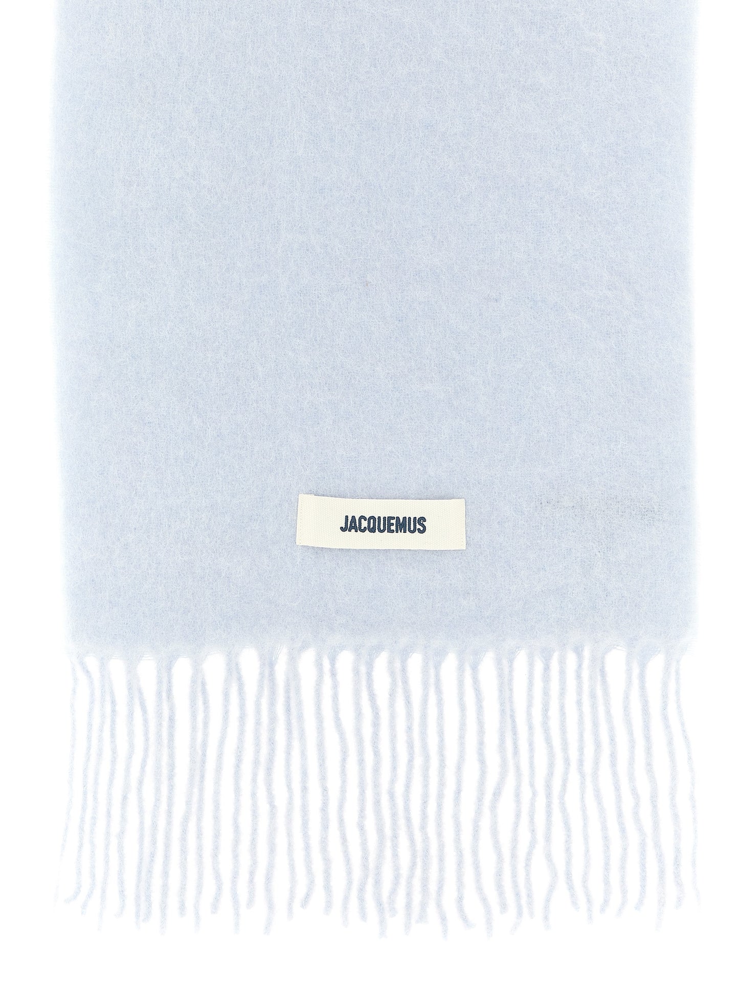 Jacquemus Lecharpe Carro Scarf — Light Blue Alpaca Blend