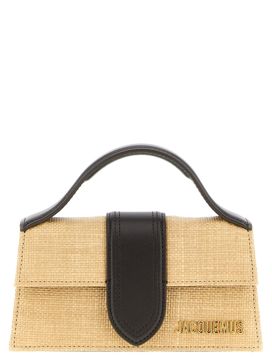 Jacquemus Le Bambino Handbag — Raffia Leather Mini 55cm