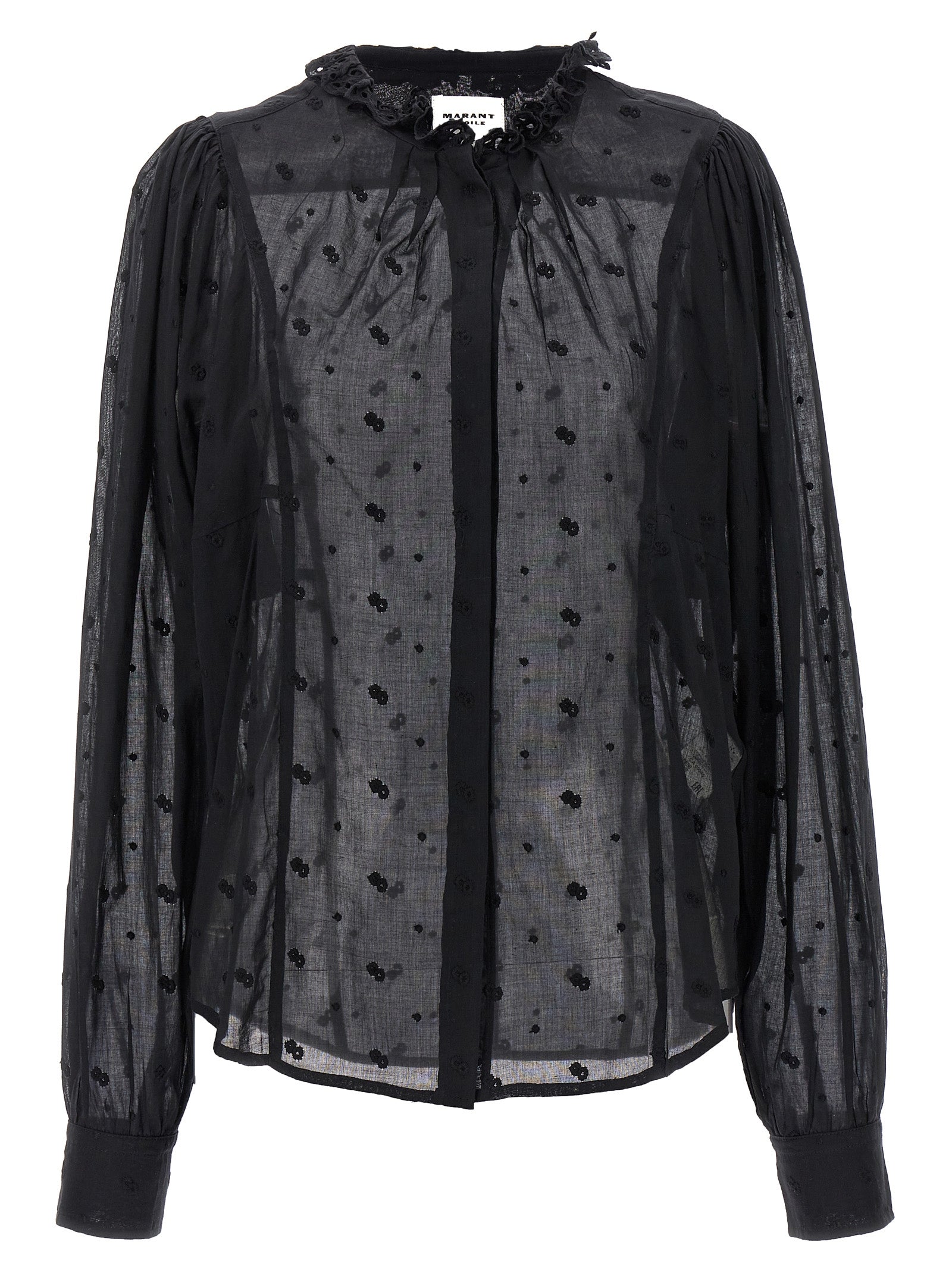 Marant Etoile Terzali Shirt — Embroidered Cotton Shirt