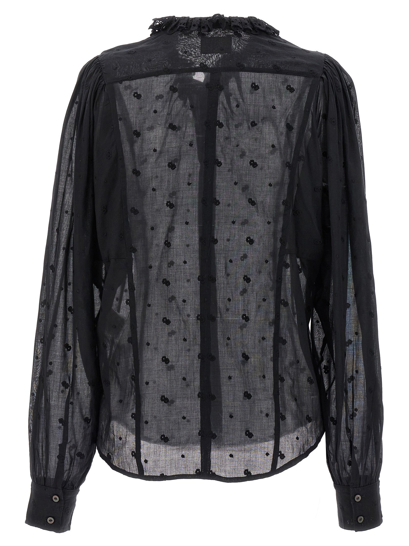 Marant Etoile Terzali Shirt — Embroidered Cotton Shirt