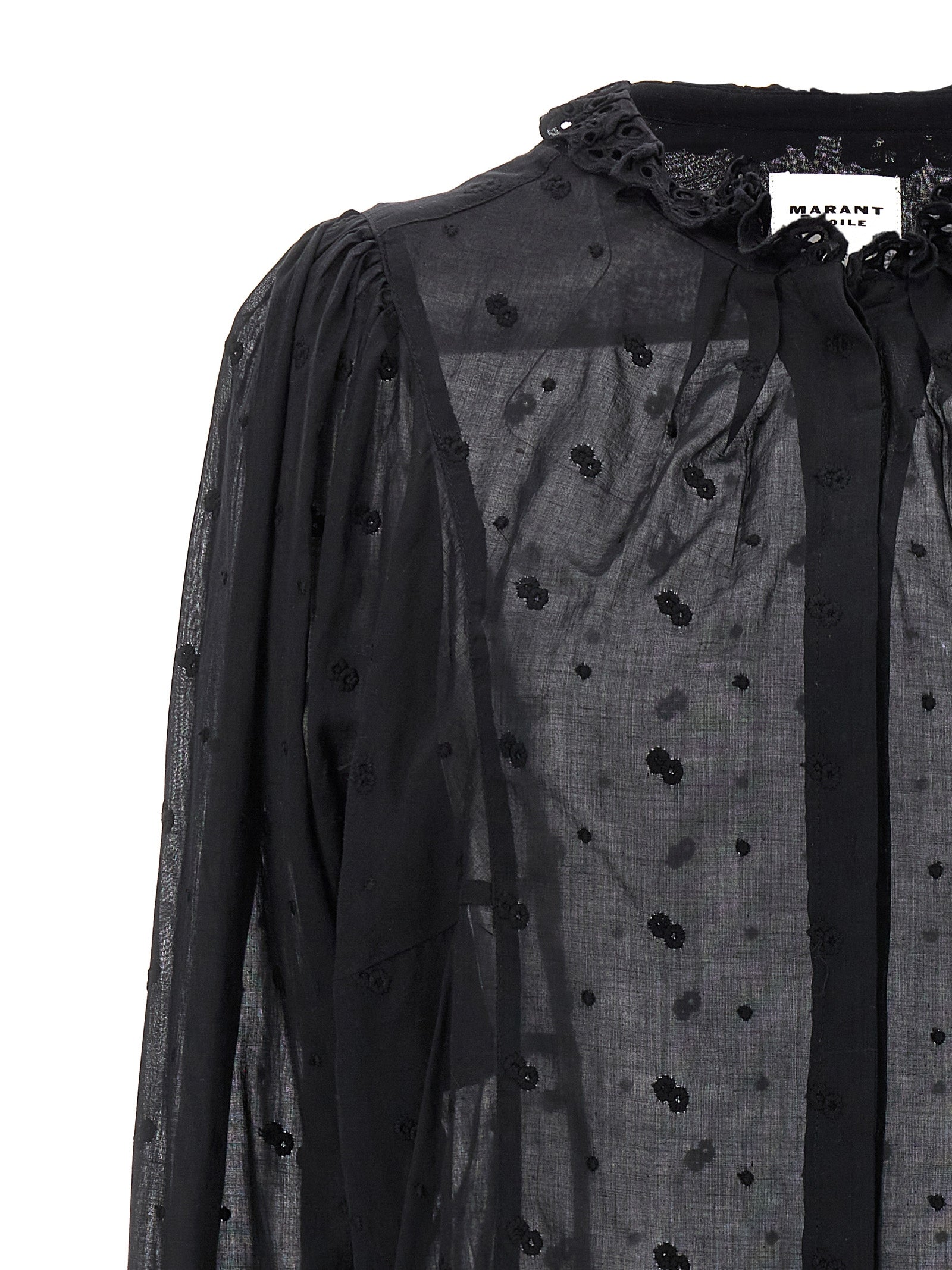 Marant Etoile Terzali Shirt — Embroidered Cotton Shirt