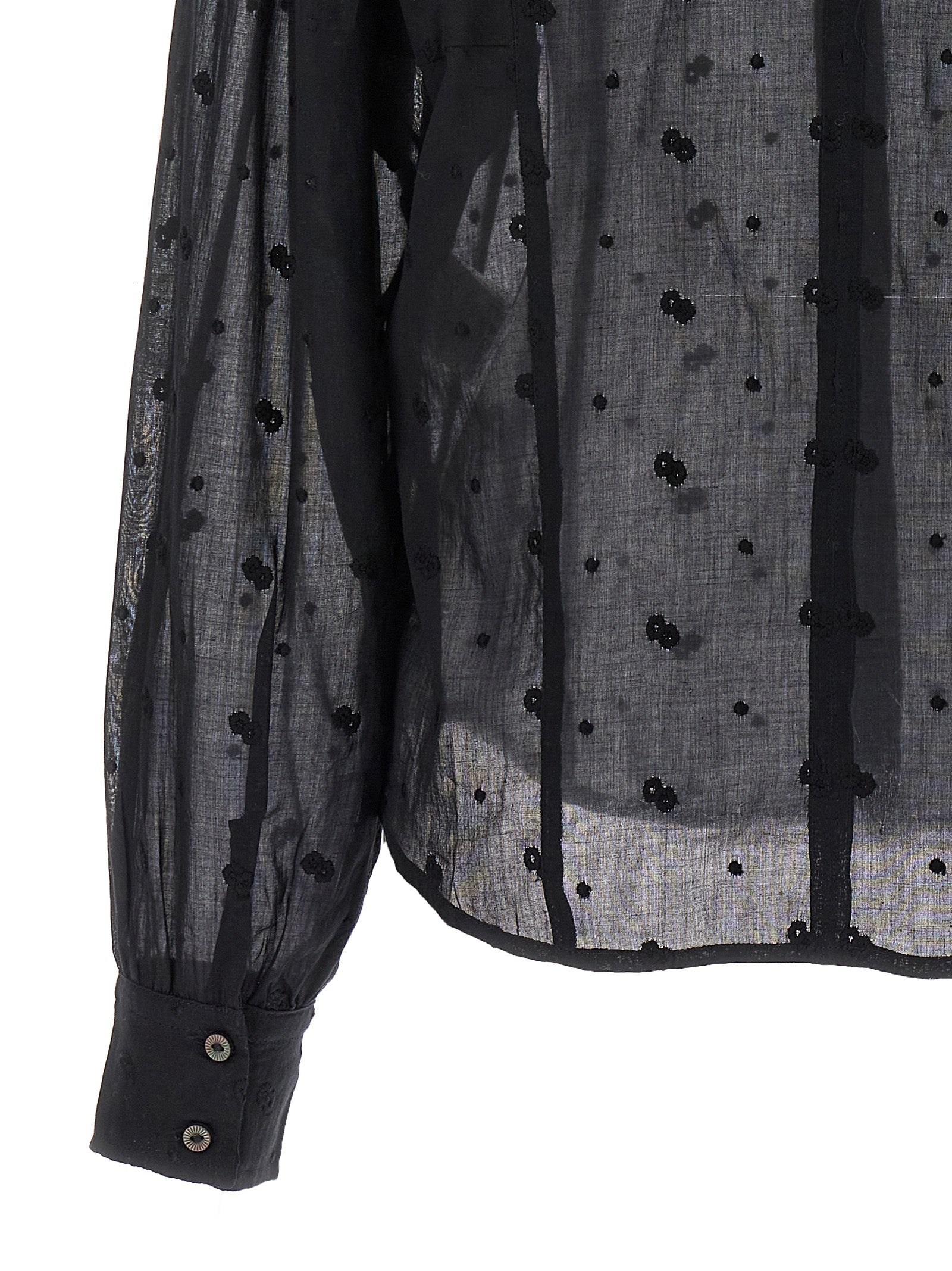 Marant Etoile Terzali Shirt — Embroidered Cotton Shirt