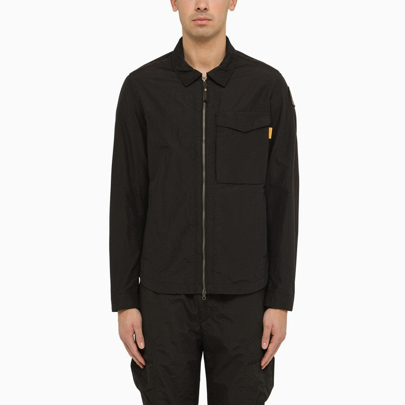 Parajumpers Rayner jacket in black nylon and cotton