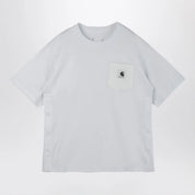 Sacai x Carhartt WIP White cotton T-shirt with logo patch