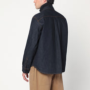 Sacai dark blue denim shirt with pockets
