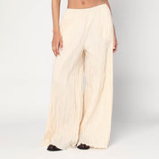 Ivory Pleated Trousers — MKDT STUDIO Pinola-atelier