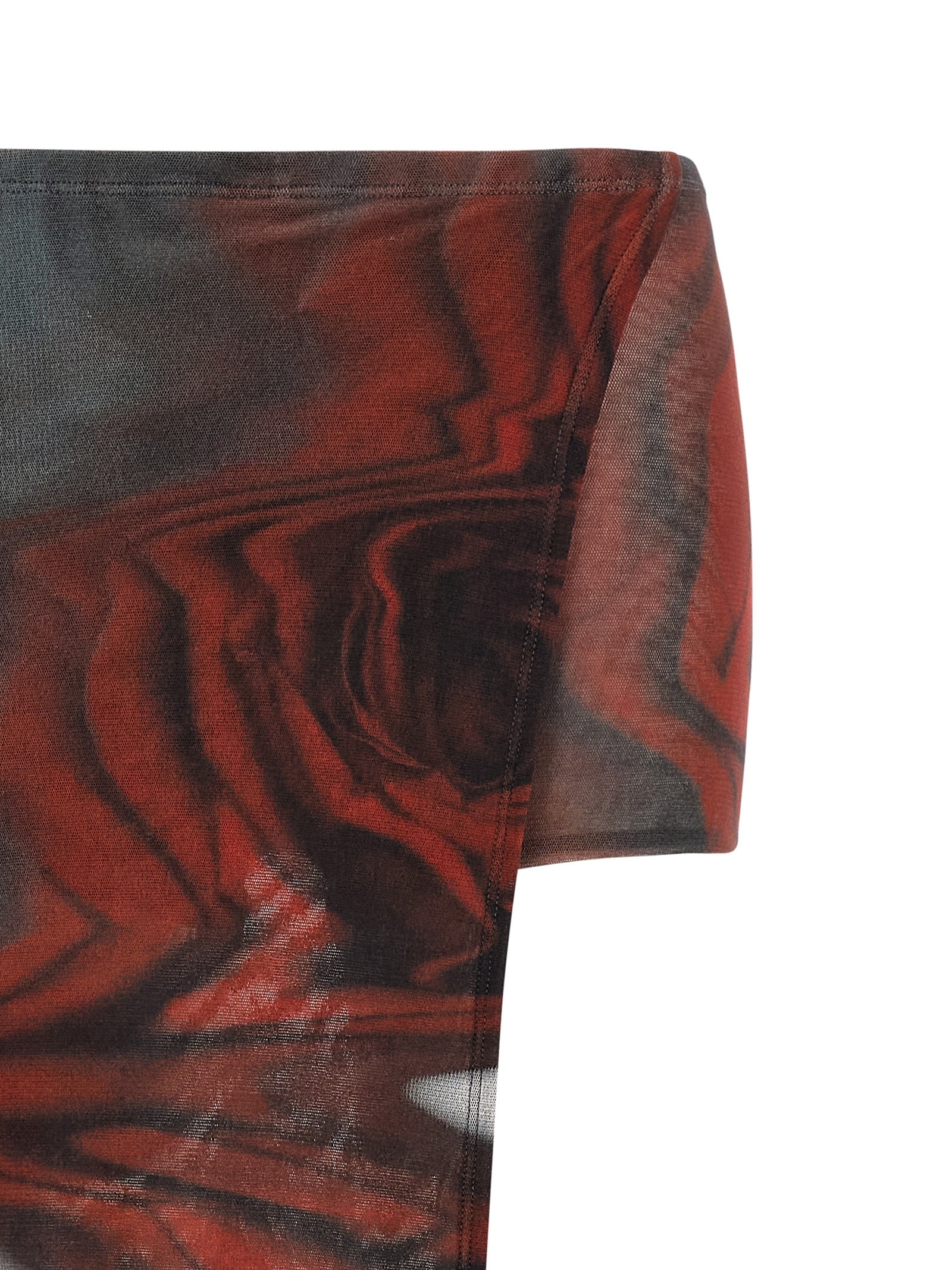 Jean Paul Gaultier The Red Blurry Roses Skort