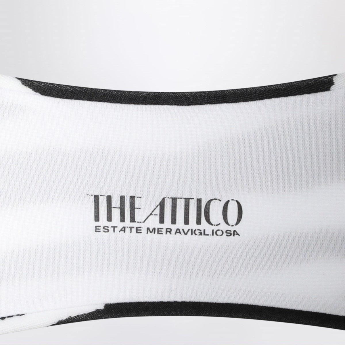 Zebra Two‑Piece Bikini — Black & White by The Attico